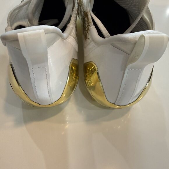 Adidas Adizero White Gold Metallic Football Cleats GX5122 Men Size 8.5 New Rare main image 4